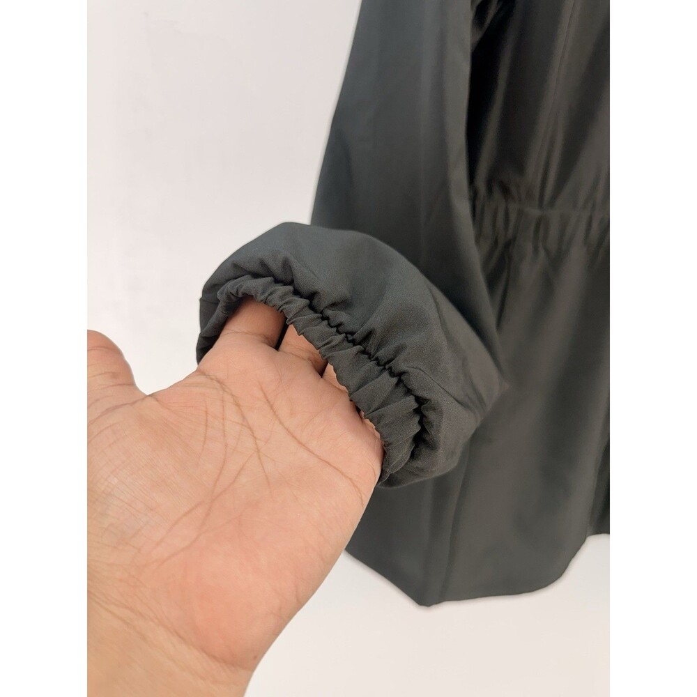 Tek Gear Women's size 2XL full zippered Black Woven Jacket Cinched waist - Picture 5 of 9